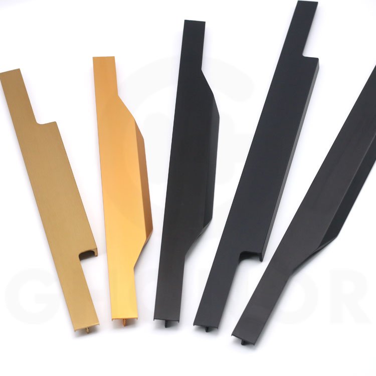Extrusion Aluminium Furniture Profile For Built In Closet Industry Cnc Custom Black Anodized Aluminum Profiles