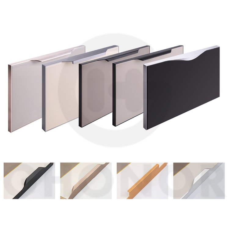 Extrusion Aluminium Furniture Profile For Built In Closet Industry Cnc Custom Black Anodized Aluminum Profiles