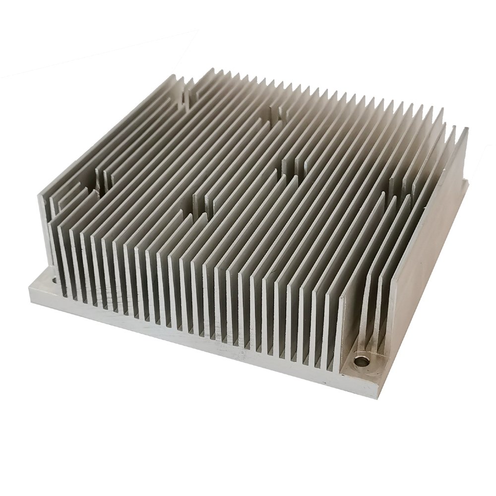Square Custom Aluminum Heat Sink 120(W)*36(H)*120(L)mm CNC Machined Heatsink Aluminum