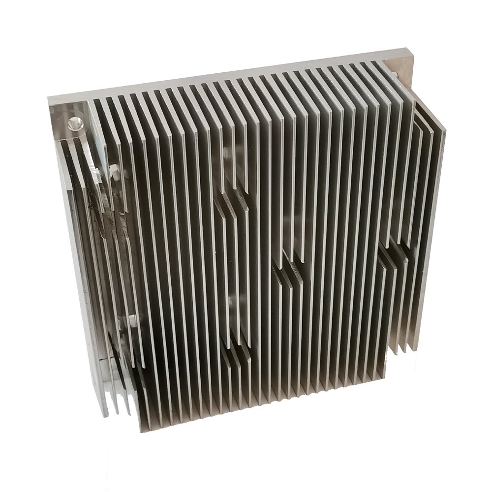 Square Custom Aluminum Heat Sink 120(W)*36(H)*120(L)mm CNC Machined Heatsink Aluminum