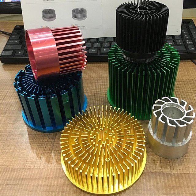custom aluminum heatsink power coating aluminum heatsink custom aluminum fan