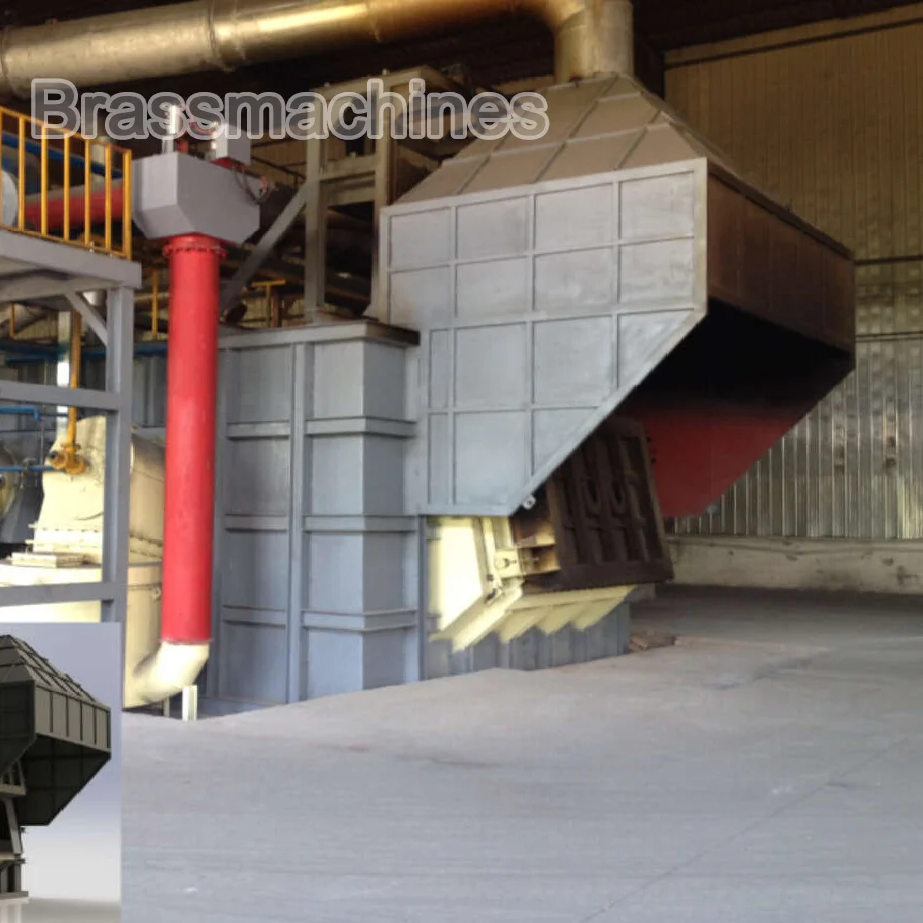 China factory for lathe machine ingot casting copper aluminum melting production line furnace