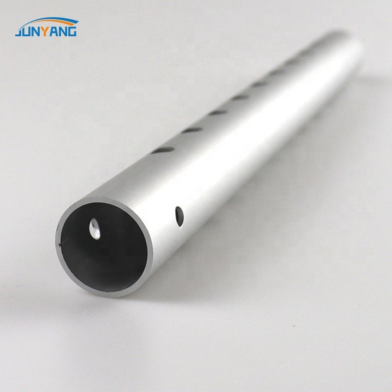 Custom Aluminum Round Tube 6061 6063 T5 T6 Anodized CNC Machining Punched Aluminum Tubes Pipes Extruded Aluminum Profiles