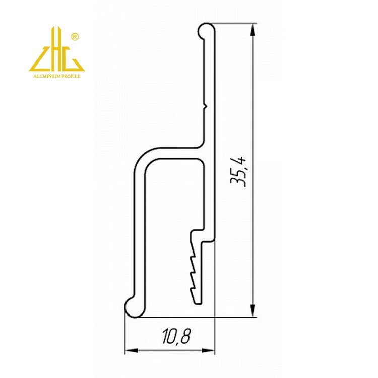 Factory graphic design customized 3003 modern fireproof H shaped irregular lightweight frame stretch ceiling aluminum profile