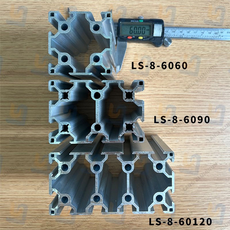 China Manufacturer 60*90mm ODM OEM Anodized 6105 T-Slotted Industrial Aluminum Profile Extrusion 6090