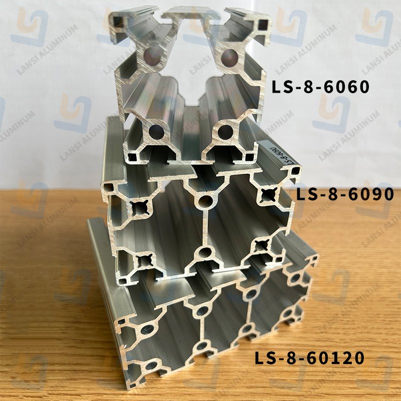 China Manufacturer 60*90mm ODM OEM Anodized 6105 T-Slotted Industrial Aluminum Profile Extrusion 6090