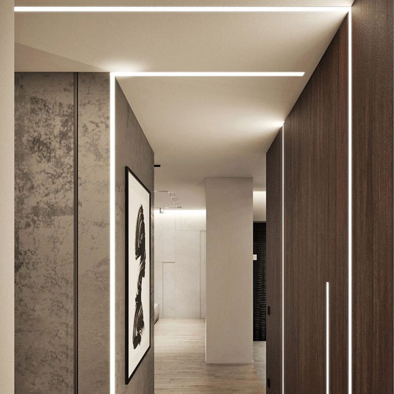 0809 No border Led Strip Aluminum Profile LED Strip Aluminum Profile Line Light Cabinet Light Closet Light LED cabinet line lamp