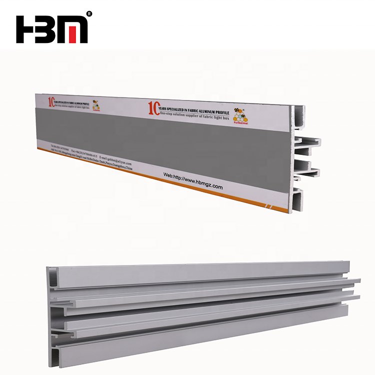 6063 T-slot Material aluminum profiles seg fabric lightbox frame forr led light box floor or hanging double display light bx
