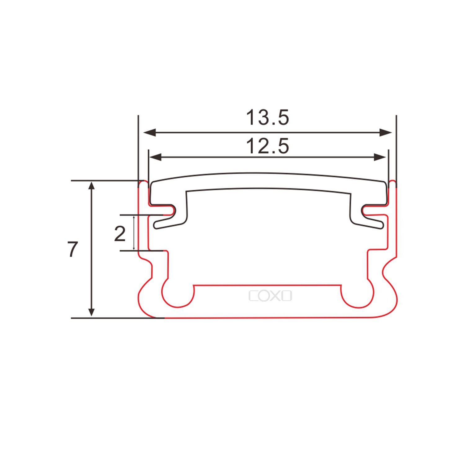 C015 Led Recessed Aluminum profile