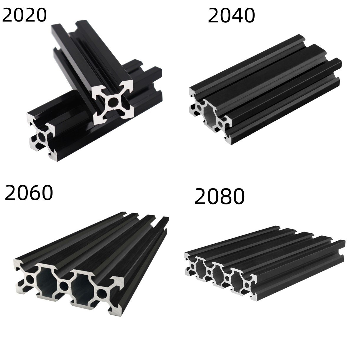 Factory price supplier 3D printer CNC machine aluminum frame 2040 T slot V slot extrusion aluminum profile