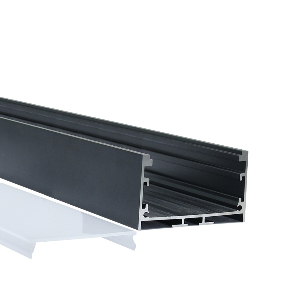 Lighting box aluminum channel 50x20mm rectangle suspended wide LED aluminium profile for multi-row strips