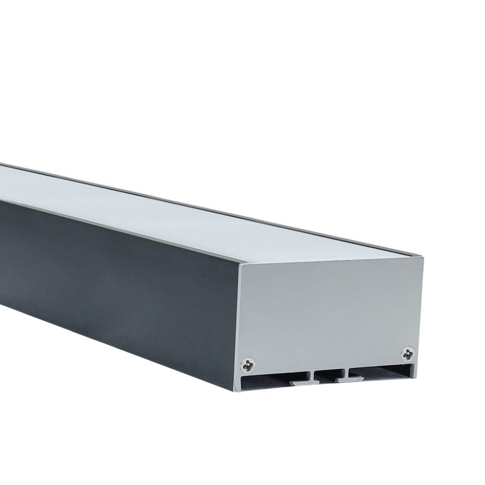 Lighting box aluminum channel 50x20mm rectangle suspended wide LED aluminium profile for multi-row strips