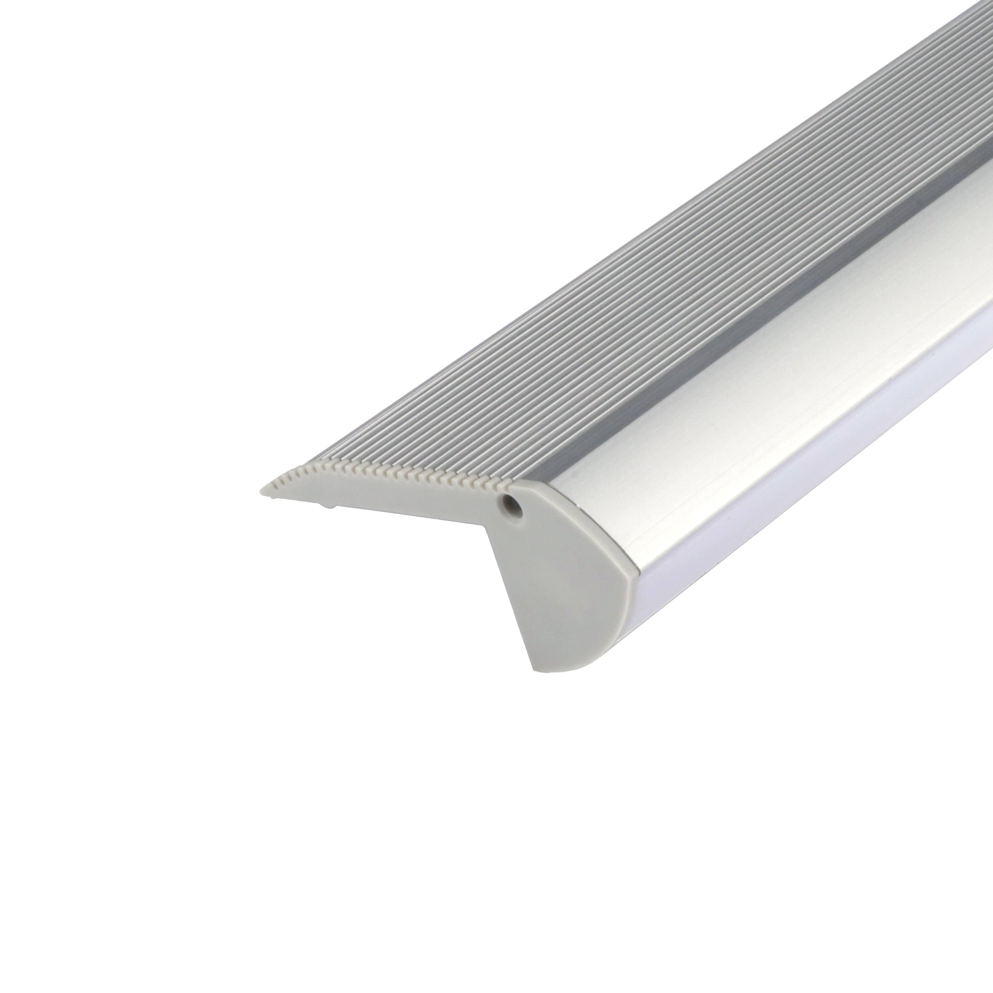 Aluminum Linear Underground Light Nosing Profile Led Round Aluminium Profile