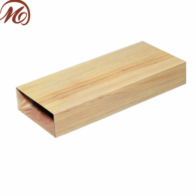 Wood Grain Square Tube 6063 T5 aluminum Alloy Extruded profile