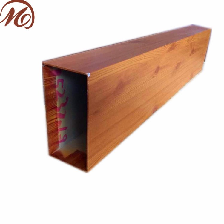Wood Grain Square Tube 6063 T5 aluminum Alloy Extruded profile