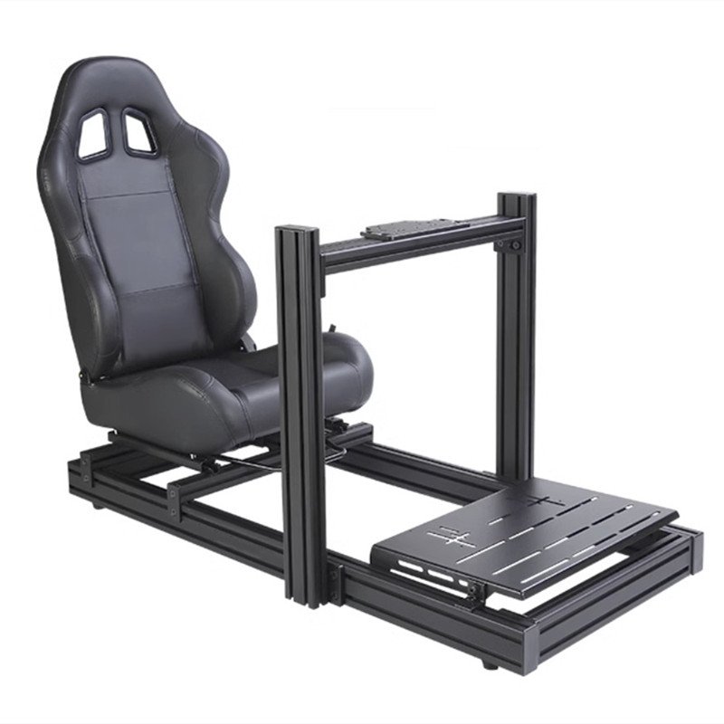 OEM DIY VR Driving Simulator Aluminum Profile 4080 Bracket Race Simulator Seat Sim Rig Racing Cockpit Next Lever F gt