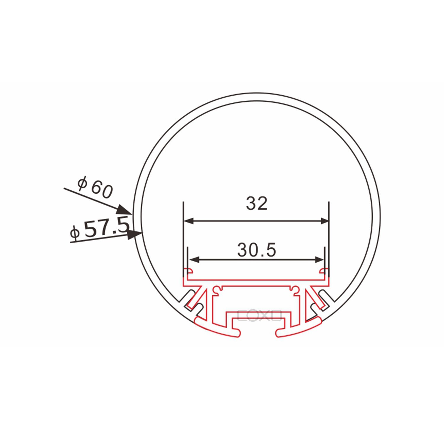 C071 Led Recessed Aluminum profile channel