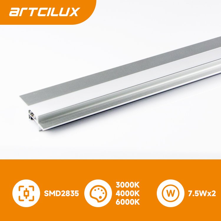 Wholesale Board Light Fit For Wooden Board Alunimiun Profile LED Indoor Handle-free recessed aluminum profile