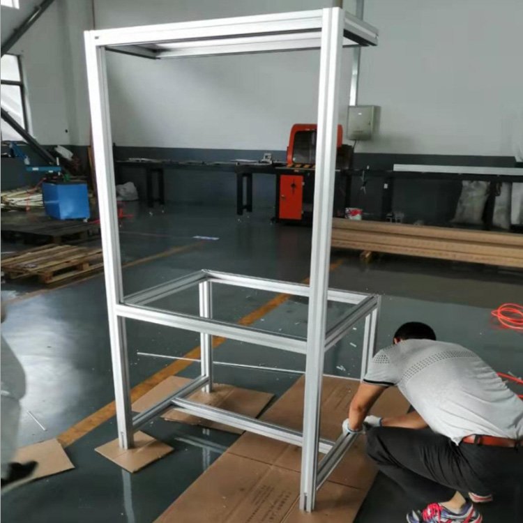 aluminum profile extrusions used in construction workbench frame and machine frame perfiles de extrusion de aluminio