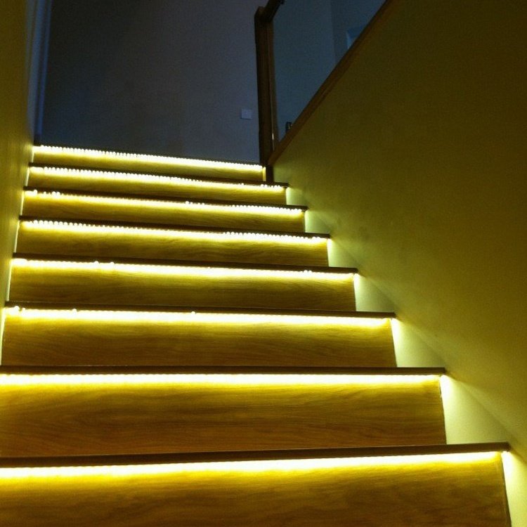 Good price concealed led laminate stair profile extrusion for led profile stair light