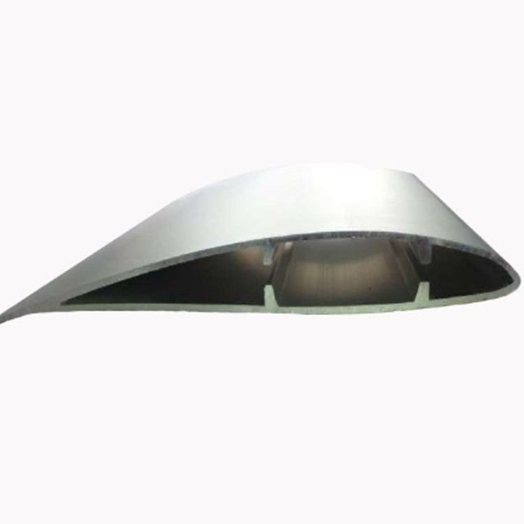 China manufacture 100mm 200mm 300mm 500mm custom powder coated or anodized oval air foil shutter aluminum profile for louver