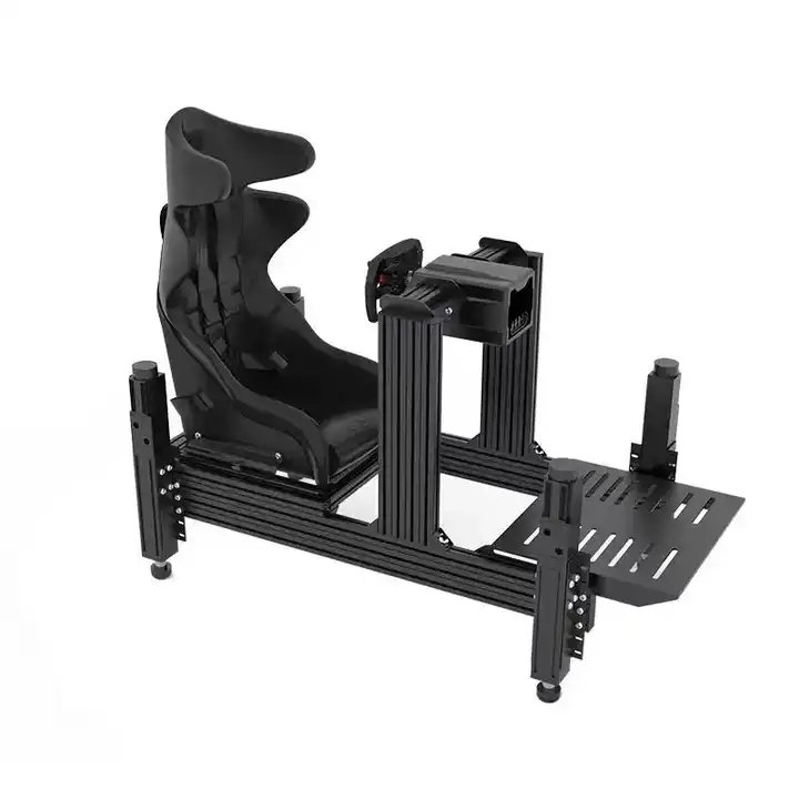 Basic Version DIY 4080 Aluminium Profile Driving Game Frame Alu Direct Drive Car Race Simulator Playseat Sim Rig Racing Cockpit