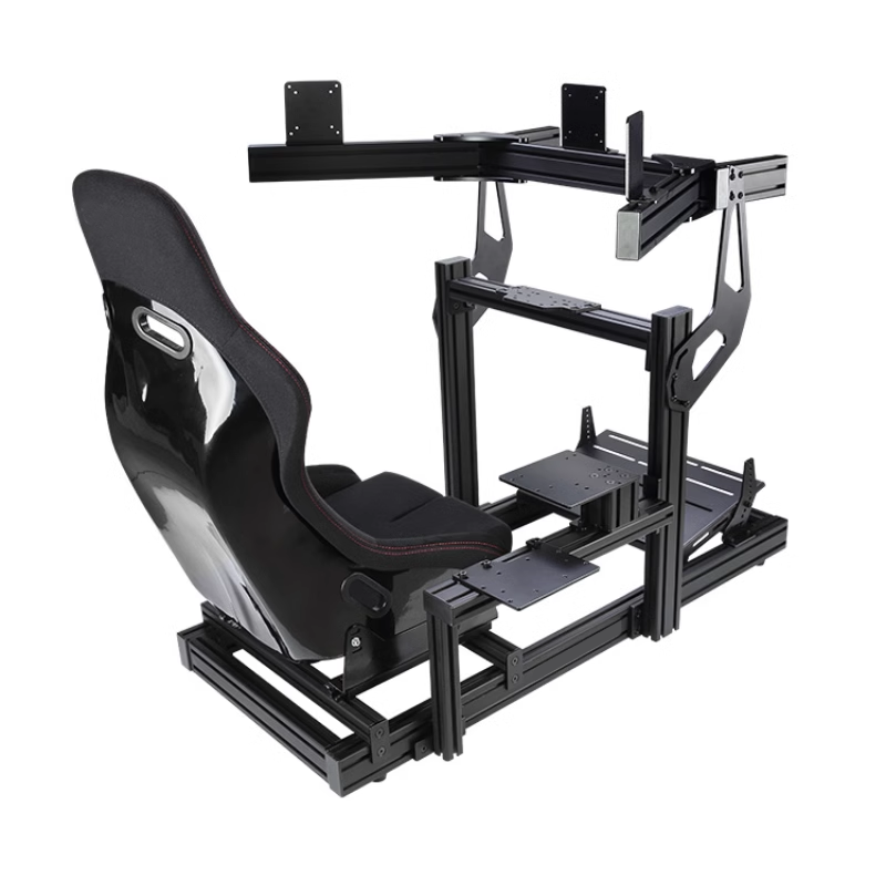 Basic Version DIY 4080 Aluminium Profile Driving Game Frame Alu Direct Drive Car Race Simulator Playseat Sim Rig Racing Cockpit