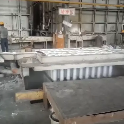 6063 Aluminium billets Aluminum rod bar deep well casting machine