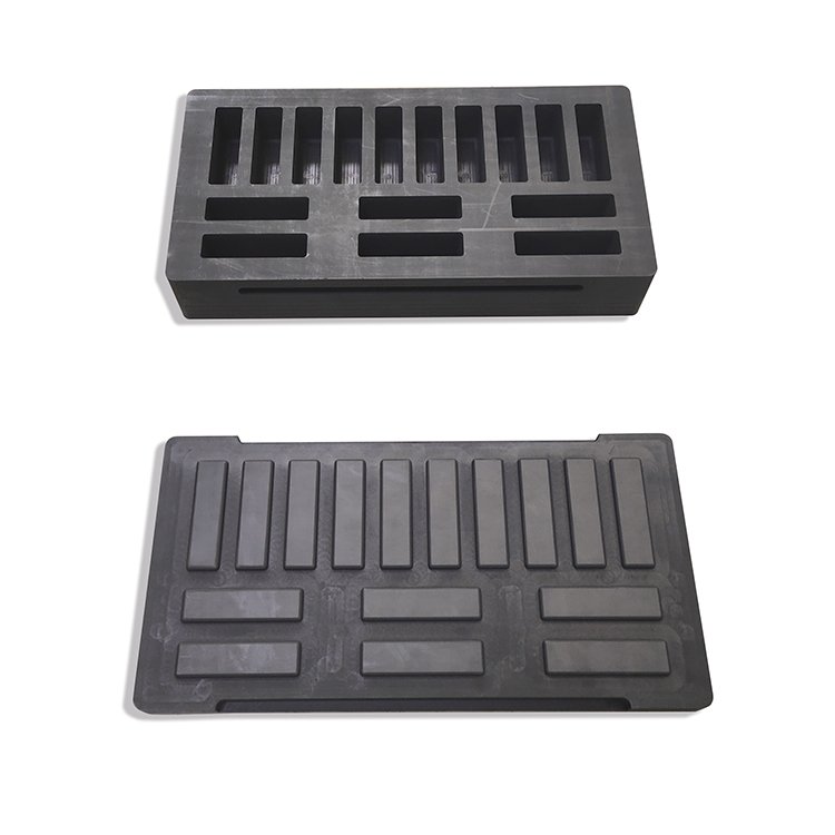 Graphite Ingot Mold, High Purity Refining Graphite, Melting Casting Mold for Gold Silver Aluminum Copper Brass Zinc Plumbum and