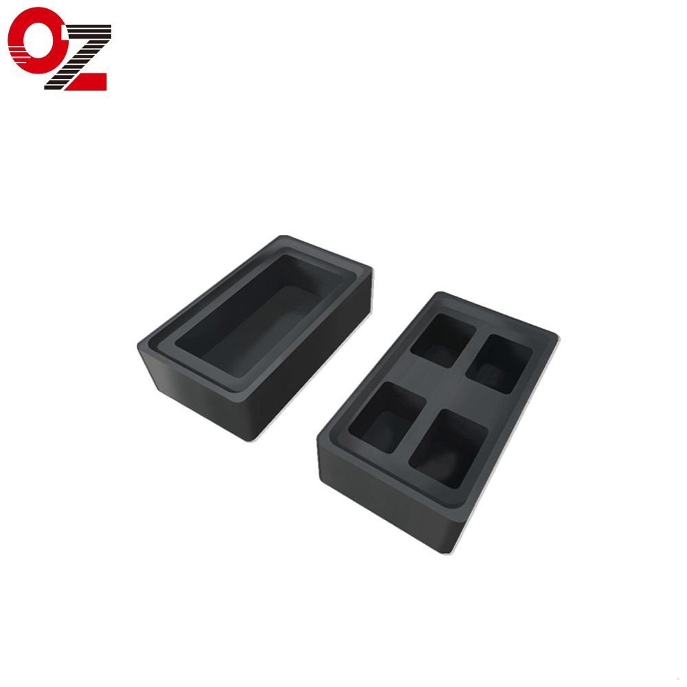 Graphite Ingot Mold, High Purity Refining Graphite, Melting Casting Mold for Gold Silver Aluminum Copper Brass Zinc Plumbum and