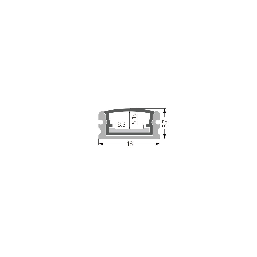 KC Commercial Led Lighting Surface Mounted Custom Led Strip Light Aluminium Profile Recessed Led Profile