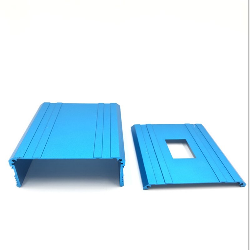 6063 Alloy Extruded Aluminum Electronic PCB Housing With Custom Machining End Plates Aluminum Profile Enclosure