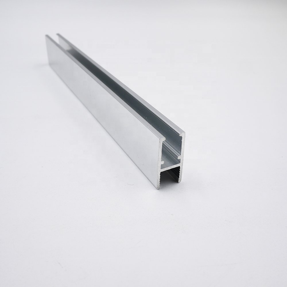 OEM Extruded Aluminium Profile Showcase Sliding hardware Track Assembly Upper and Lower Track