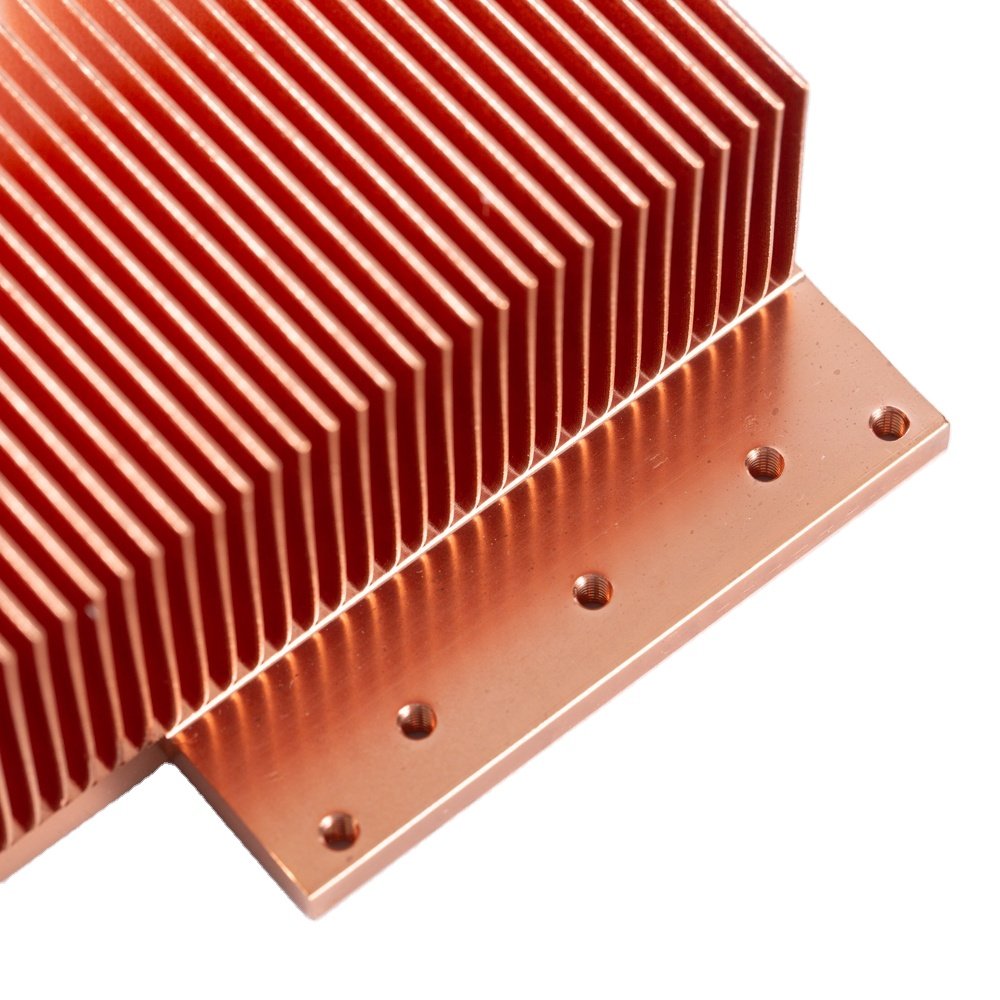Custom Aluminum Profile Copper Pipe Heat Sink Pin Fin Copper Radiator Photo Large Aluminum heatsinks