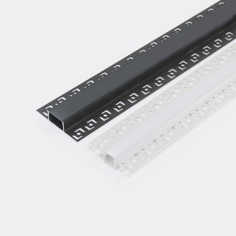 U Shape Extrusion Led Aluminium Profile Strip Light low Profile For Ceiling Light Bar Lighting Led Strip Diffuser