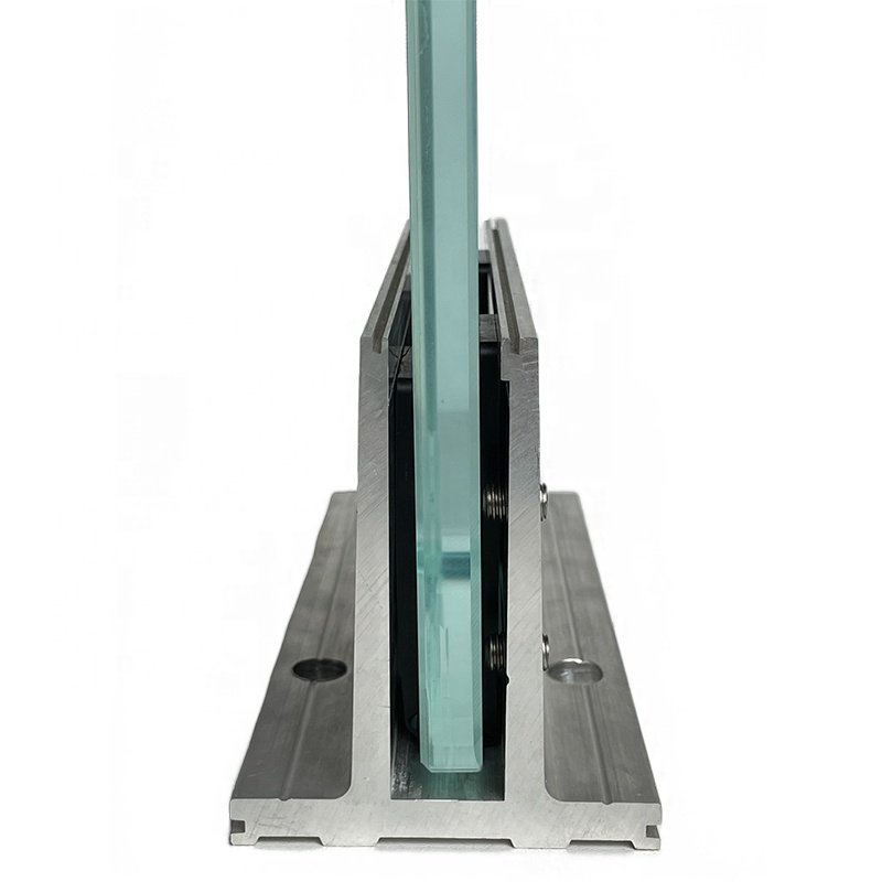 China supplier U Channela Aluminum Profile Railing Post Base Profiles For Glass Alustrades & Handrails Balustrade