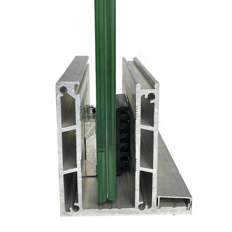 China supplier U Channela Aluminum Profile Railing Post Base Profiles For Glass Alustrades & Handrails Balustrade