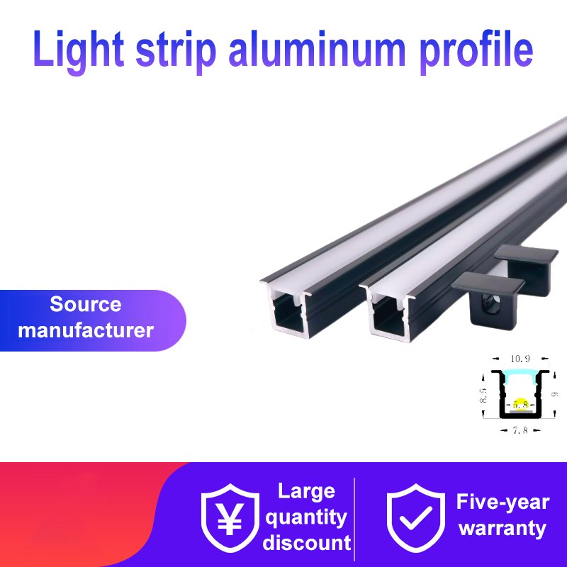 Aluminum Profile Wall Glass Light Lighting For Stairs Profiles 17*7Mm Side Channel Aluminum Profile for Aquarium Led Lighting