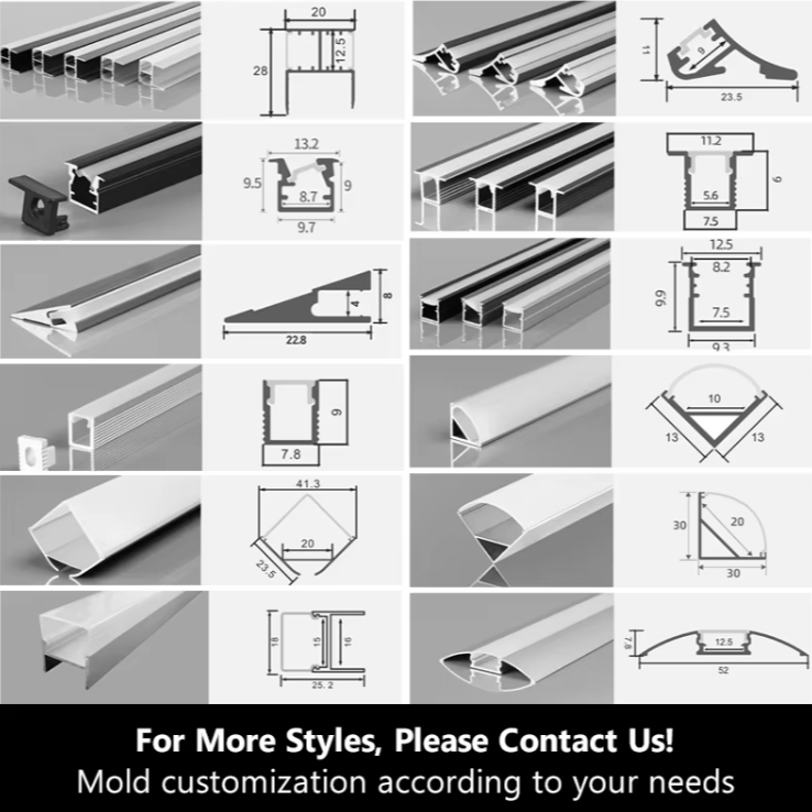 Manufacturer Direct Sell 6063 T Slot Industrial Aluminium Profile Framing Systems Aluminium Profile for Led Strips