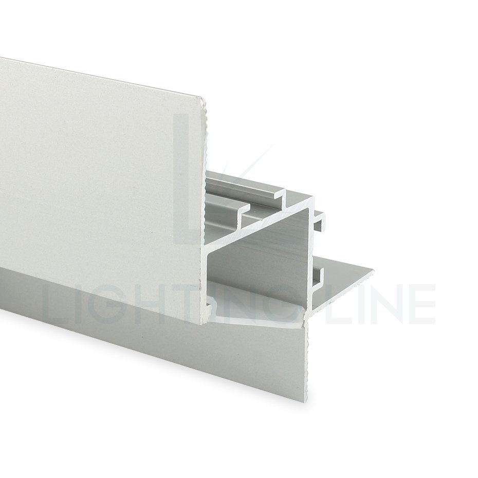 Nice Cost Effectiveness 54x47 Millimeter White Painted Led Strip Aluminium Profile For Plasterboard