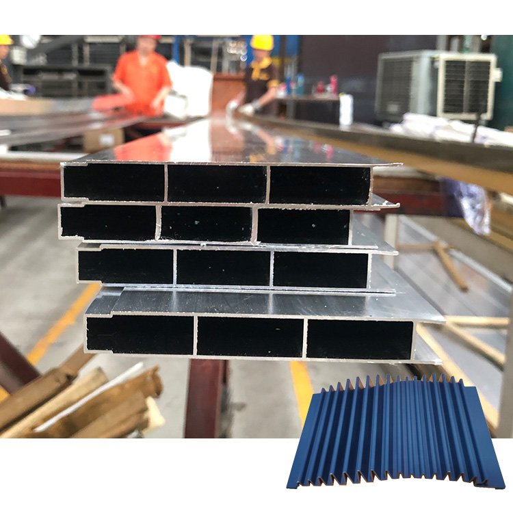 Powder coated aluminium pipe tube , aluminium hollow section for tent pole, awning , ceiling T bone / aluminum pipe factory