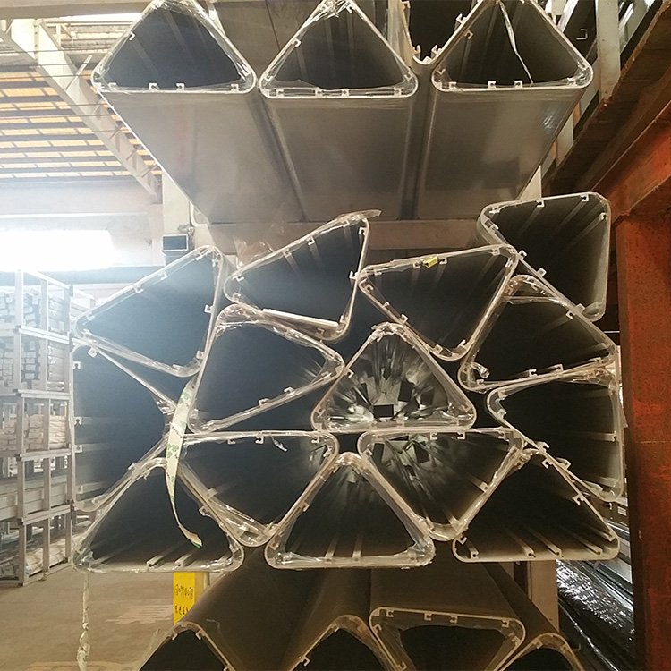 Powder coated aluminium pipe tube , aluminium hollow section for tent pole, awning , ceiling T bone / aluminum pipe factory