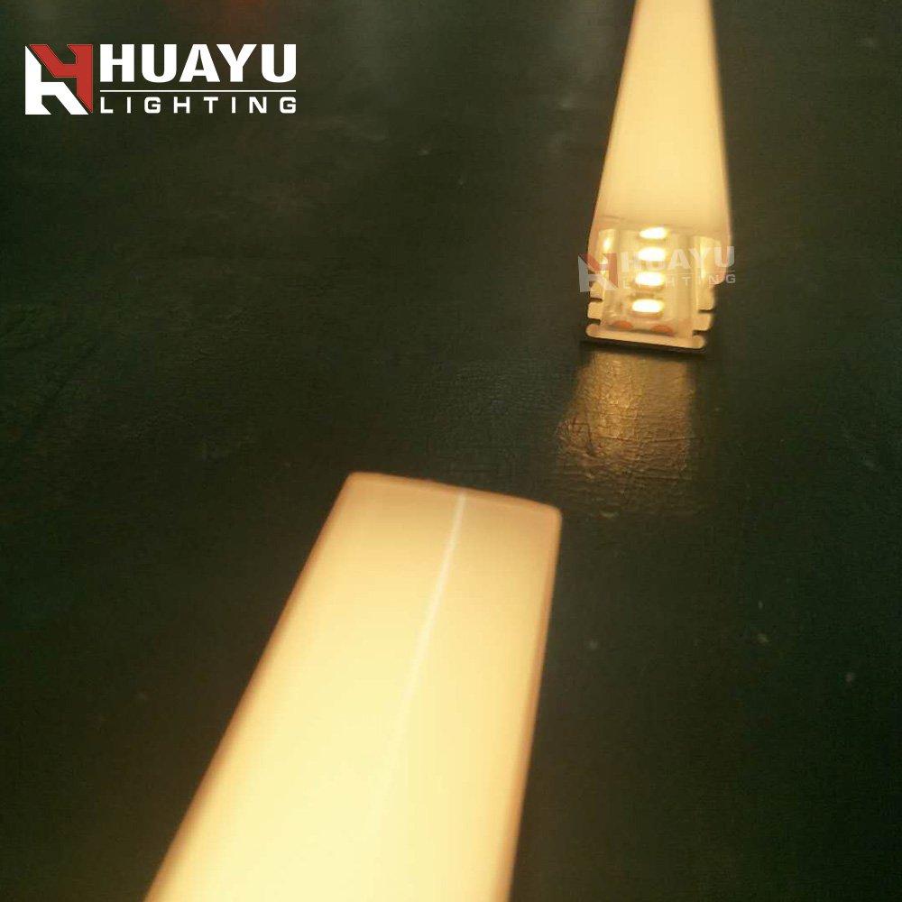 Recessed mounting LED Aluminum profile with led strip light U square shape profile channel extrusions for ceiling decoration