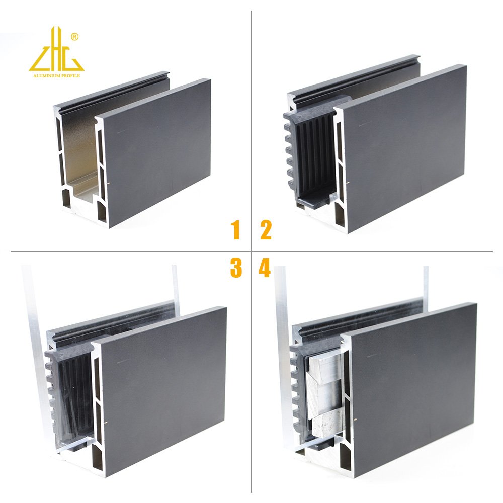 Aluminium handrails for outdoor steps/glass aluminium balcony railing profile factory/aluminium body guard extrusion price