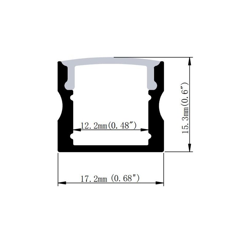 2022 Trending Slim Surface Mounted LED Linear Light 6063-T5 Extrusion Aluminum Profiles for Cabinet