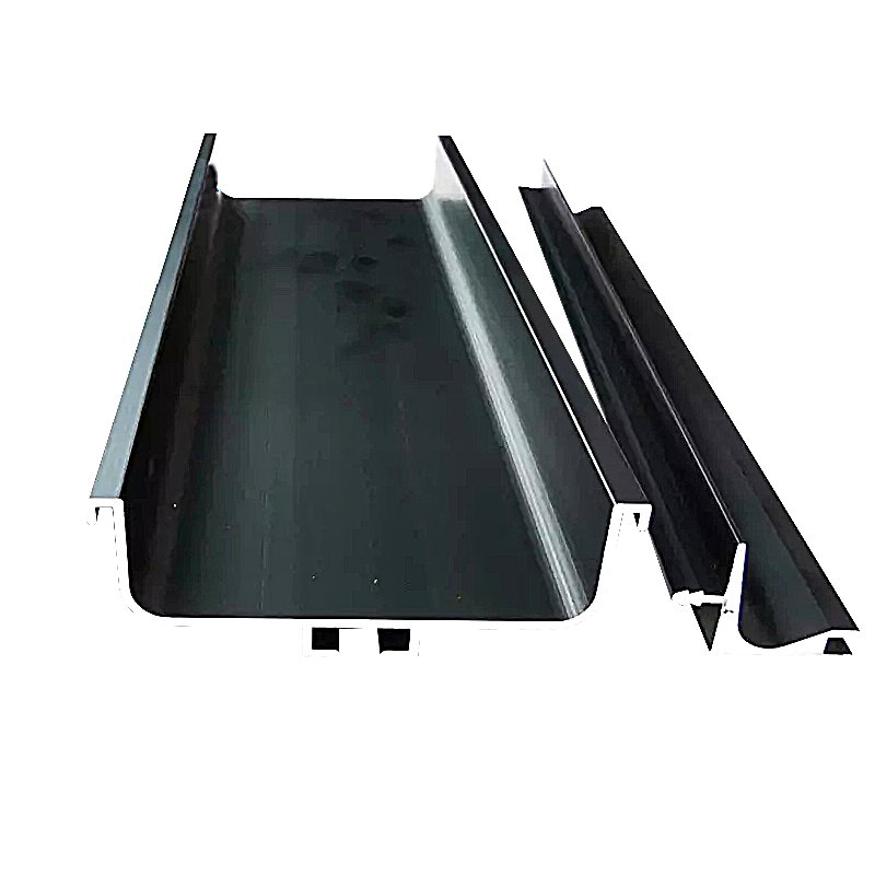 Aluminum Profile Edge Handle Black Gold Cnc Machined Milling Aluminium Profile Handle For Kitchen Cabinet