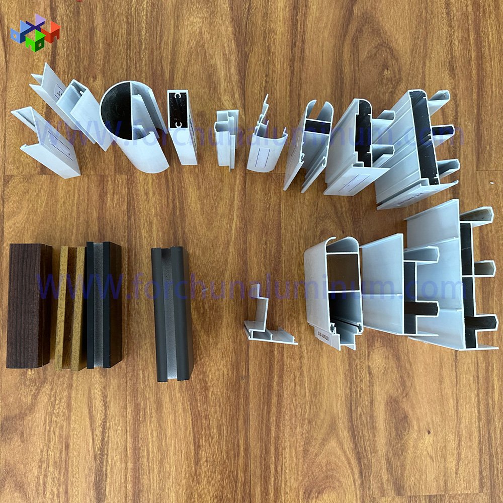 Wood Grain Aluminum Kitchen Cabinet Frame Aluminum Profile For Kitchen Cabinet