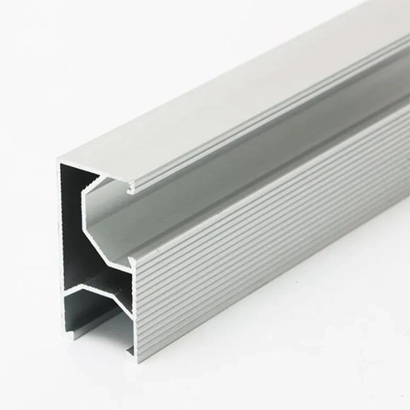 CNC 6063 Aluminum Extrusion Led Profile Aluminum Solar Guide Rail Profile Aluminum Extrusion Track Rail Solar Energy Systems