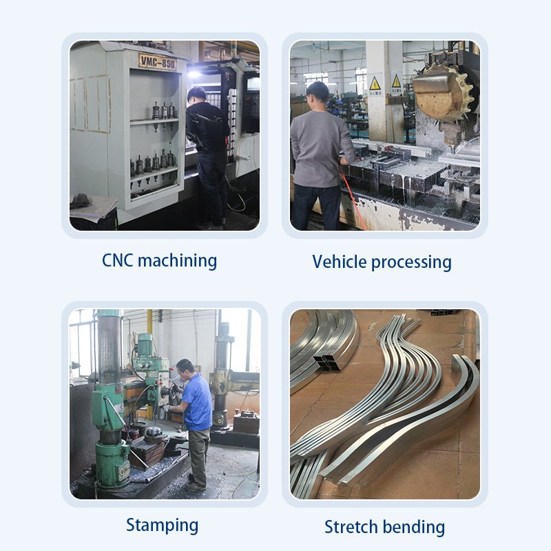 CNC 6063 Aluminum Extrusion Led Profile Aluminum Solar Guide Rail Profile Aluminum Extrusion Track Rail Solar Energy Systems