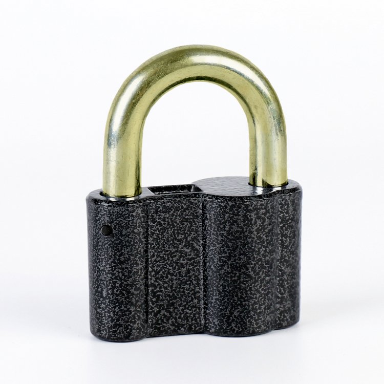 50MM Heavy Duty Black Color Russian Glass Flower European High Security Aluminum Outdoor Door Lock